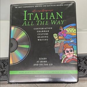 Living Language Italian All The Way CD Set